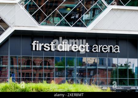 Leeds England: 2. Juni 2024: Leeds First Direct Arena on a Sunny Day Stockfoto