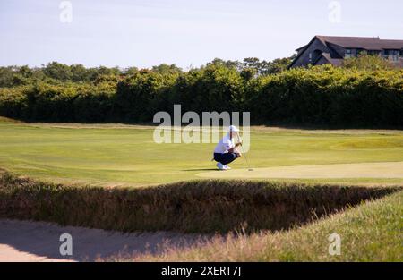 Newport, RI. Juni 2024. Zweite Runde bei den US Senior Open 2024 im Newport Country Club. @ Veronica Bruno / Alamy News Stockfoto