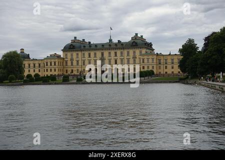 Drottningholm Palast einer der Königspaläste Schwedens, in der Nähe von Stockholm, der offiziellen Residenz des Königs Stockfoto
