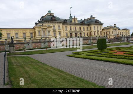 Drottningholm Palast einer der Königspaläste Schwedens, in der Nähe von Stockholm, der offiziellen Residenz des Königs Stockfoto