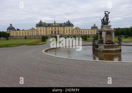 Drottningholm Palast einer der Königspaläste Schwedens, in der Nähe von Stockholm, der offiziellen Residenz des Königs Stockfoto