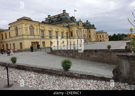 Drottningholm Palast einer der Königspaläste Schwedens, in der Nähe von Stockholm, der offiziellen Residenz des Königs Stockfoto