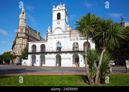 Cabildo de Buenos Aires. Plaza de Mayo. Buenos Aires. Argentinien. Stockfoto