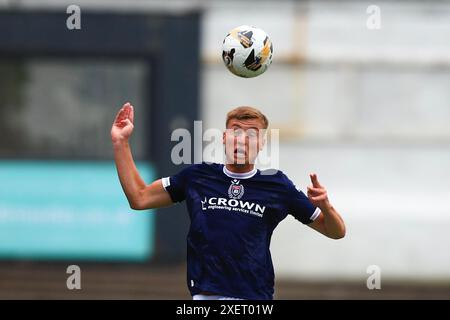 Gayfield Park, Arbroath, Großbritannien. Juni 2024. Football-freundlich vor der Saison, Arbroath gegen Dundee; Ryan Astley von Dundee Credit: Action Plus Sports/Alamy Live News Stockfoto