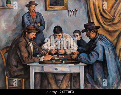 Die Kartenspieler (Les Joueurs de cartes). Paul Cézanne. 1890-1892. Stockfoto