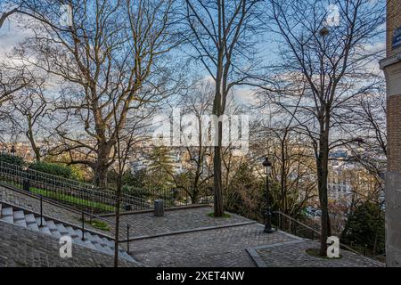 Blick auf die seine und die Stadtinsel von der Kunstbrücke. Paris, Frankreich Stockfoto
