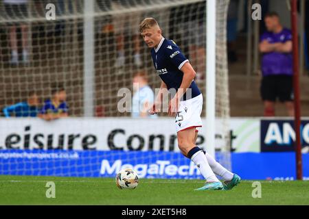 Gayfield Park, Arbroath, Großbritannien. Juni 2024. Fußballbegeisterte vor der Saison, Arbroath gegen Dundee; Luke Graham von Dundee Credit: Action Plus Sports/Alamy Live News Stockfoto