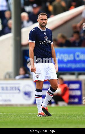 Gayfield Park, Arbroath, Großbritannien. Juni 2024. Football Friendly vor der Saison, Arbroath gegen Dundee; Dundee neuer Junge Clark Robertson Credit: Action Plus Sports/Alamy Live News Stockfoto