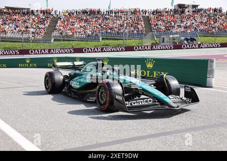 18 Lance Walk (Aston Martin Aramco Formel-1-Team, #18), Qualifying, AUT, Oesterreich, Formel 1 Weltmeisterschaft, Großer Preis Österreichs, 29.06.2024 Foto: Eibner-Pressefoto/Annika Graf Stockfoto