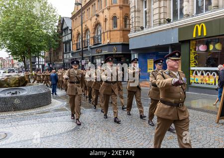 Warrington, Cheshire, England - 29. Juni 2024 - Mitglieder des ...