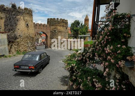 Sighnaghi, Georgien - 26. Juni 2024: Blick auf das Dorf Sighnaghi in der Kakheti-Region Georgiens. Stockfoto