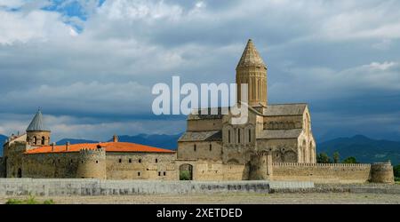 Akhmeta, Georgien - 28. Juni 2024: Kloster Alaverdi in Akhmeta in der Region Kachetien in Georgien. Stockfoto