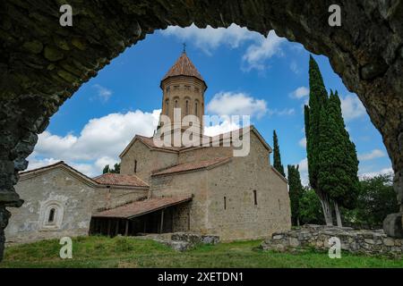 Ikalto, Georgien - 28. Juni 2024: Ikalto-Kloster in der Region Kakheti in Georgien. Stockfoto