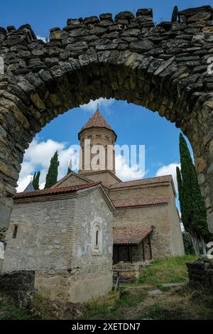 Ikalto, Georgien - 28. Juni 2024: Ikalto-Kloster in der Region Kakheti in Georgien. Stockfoto