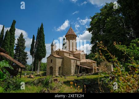 Ikalto, Georgien - 28. Juni 2024: Ikalto-Kloster in der Region Kakheti in Georgien. Stockfoto