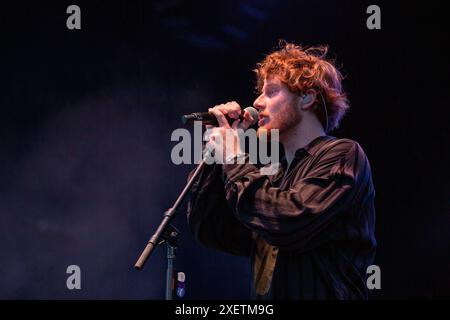 Milwaukee, USA. Juni 2024. Matt Hansen während des Summerfest Music Festivals am 28. Juni 2024 in Milwaukee, Wisconsin (Foto: Daniel DeSlover/SIPA USA) Credit: SIPA USA/Alamy Live News Stockfoto