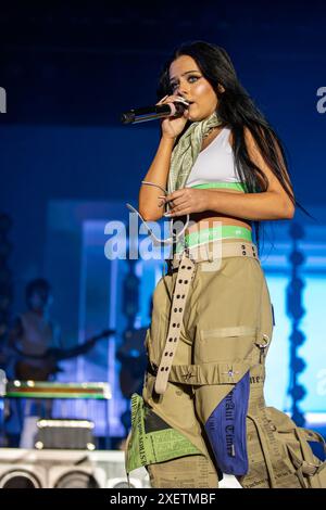 Milwaukee, USA. Juni 2024. Jessie Murph während des Summerfest Music Festivals am 28. Juni 2024 in Milwaukee, Wisconsin (Foto: Daniel DeSlover/SIPA USA) Credit: SIPA USA/Alamy Live News Stockfoto