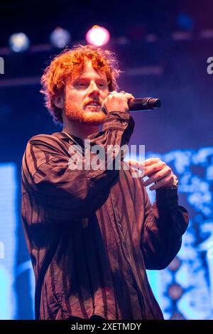 Milwaukee, USA. Juni 2024. Matt Hansen während des Summerfest Music Festivals am 28. Juni 2024 in Milwaukee, Wisconsin (Foto: Daniel DeSlover/SIPA USA) Credit: SIPA USA/Alamy Live News Stockfoto