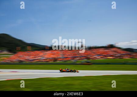 Red Bull Ring, Spielberg, Österreich. 29.Juni 2024; Oscar Piastri aus Australien und McLaren F1-Team während des Formel 1 Grand Prix von Österreich Stockfoto