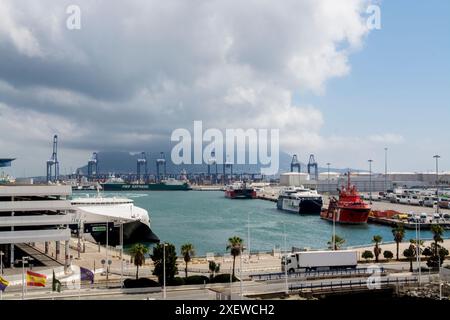 Hafen von Algeciras, Algeciras, Spanien. Stockfoto