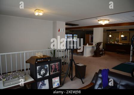 Das Sakurajima Hotel in Sakurajima, Kyushu, Japan. Stockfoto