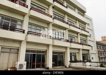 Das Sakurajima Hotel in Sakurajima, Kyushu, Japan. Stockfoto