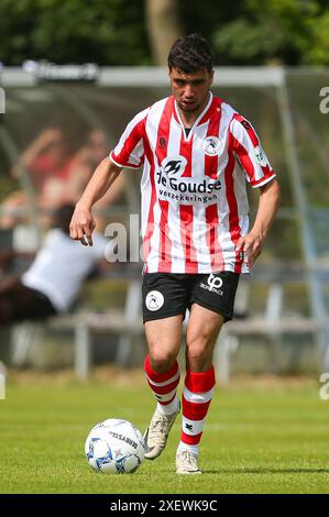 Schiedam, Niederlande. 30. Juni 2024. SCHIEDAM 29-6-24, Sportpark Thurlede, Saison 2024/2025, dutch eredivisie, Excelsior 20 - Sparta (freundlich), Aymane Bais Credit: Pro Shots/Alamy Live News Stockfoto