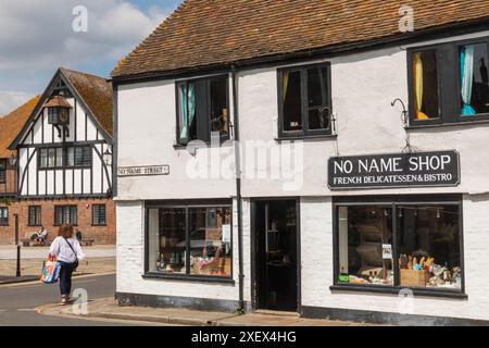 England, Kent, Sandwich, No Name Street und No Name Shop Stockfoto