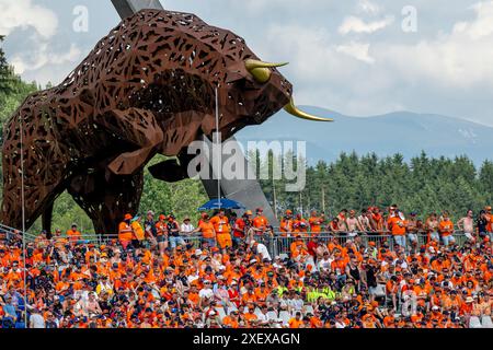 Spielberg, Österreich, 29. Juni, der große Preis Österreichs, vom Red Bull Ring, spielt Spielberg für Österreich 2024. Sprint Race, 11. Runde der Formel-1-Meisterschaft 2024. Quelle: Michael Potts/Alamy Live News Stockfoto