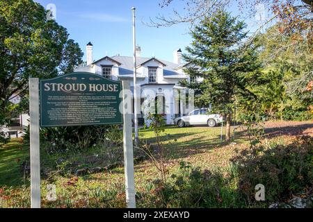 Stroud House, denkmalgeschütztes Anwesen im Dorf Stroud, verbunden mit Australian Agricultural Company, british Colony, Australien Stockfoto