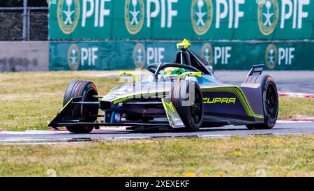 Portland, Oregon, USA. 29. Juni 2024 Portland, OR, USA Lucas DI Grassi/ABT Formula E Team (11) aus Kurve 12 beim Portland Hankook Formel E-Prix Rennen 1 auf dem Portland International Raceway Portland, ODER Thurman James/CSM Credit: CAL Sport Media/Alamy Live News Stockfoto