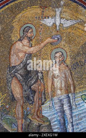 Byzantinischen Mosaiken im Mausoleum der Galla Placidia von der Basilika von San Vitale. Ravenna. Emilia-Romagna, Italien Stockfoto