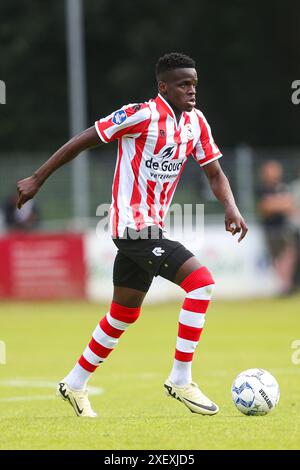Schiedam, Niederlande. 30. Juni 2024. SCHIEDAM 29-6-24, Sportpark Thurlede, Saison 2024/2025, dutch eredivisie, Excelsior 20 - Sparta (freundlich), Sparta Spieler Mentinho Credit: Pro Shots/Alamy Live News Stockfoto