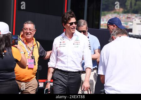 Toto Wolff (Mercedes AMG Petronas Formel-1-Team, Teamchef), AUT, Oesterreich, Formel-1-Weltmeisterschaft, Großer Preis Österreichs, 30.06.2024 Foto: Eibner-Pressefoto/Annika Graf Stockfoto