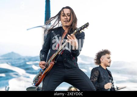 Jake Kiszka von Greta Van Fleet bei Tons of Rock in Oslo, Norwegen am 29. Juni 2024 Stockfoto