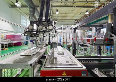 LowFlip Cell, Zelle zur automatischen Fertigung von Komponenten aus Verbundwerkstoffen, Luft- und Raumfahrtindustrie, Industry Unit, Technology Centre, Tecnalia Rese Stockfoto