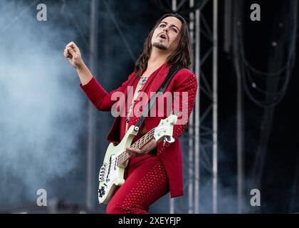 Sam Kiszka von Greta Van Fleet bei Tons of Rock in Oslo, Norwegen am 29. Juni 2024 Stockfoto