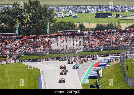 SPIELBERG - Max Verstappen (Red Bull Racing) beim Großen Preis von Österreich auf dem Red Bull Ring Rennkurs. ANP SEM VAN DER WAL Stockfoto