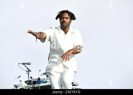 LONDON, ENGLAND - 29. JUNI: Sampha tritt am 29. Juni 2024 im British Summer time Hyde Park auf. CAP/MAR ©MAR/Capital Pictures Credit: Capital Pictures/Alamy Live News Stockfoto