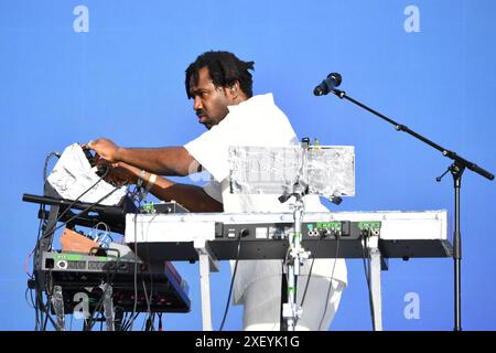 LONDON, ENGLAND - 29. JUNI: Sampha tritt am 29. Juni 2024 im British Summer time Hyde Park auf. CAP/MAR ©MAR/Capital Pictures Credit: Capital Pictures/Alamy Live News Stockfoto