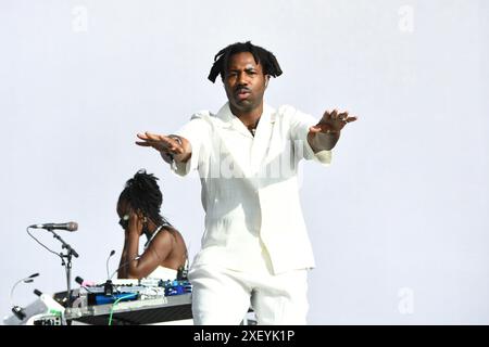 LONDON, ENGLAND - 29. JUNI: Sampha tritt am 29. Juni 2024 im British Summer time Hyde Park auf. CAP/MAR ©MAR/Capital Pictures Credit: Capital Pictures/Alamy Live News Stockfoto