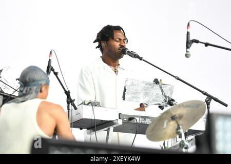 LONDON, ENGLAND - 29. JUNI: Sampha tritt am 29. Juni 2024 im British Summer time Hyde Park auf. CAP/MAR ©MAR/Capital Pictures Credit: Capital Pictures/Alamy Live News Stockfoto