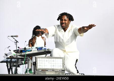 LONDON, ENGLAND - 29. JUNI: Sampha tritt am 29. Juni 2024 im British Summer time Hyde Park auf. CAP/MAR ©MAR/Capital Pictures Credit: Capital Pictures/Alamy Live News Stockfoto