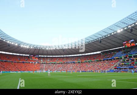 Berlin, Deutschland - 25. Juni 2024: Panoramablick auf das Olympiastadion Berlin während des Gruppenspiels der UEFA EURO 2024 Niederlande gegen Österreich im Olympiastadion in Berlin Stockfoto
