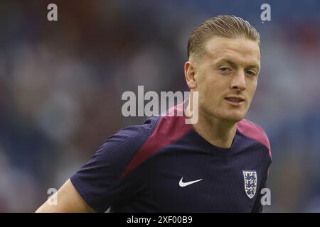 Gelsenkirchen, Deutschland. 30. Juni 2024. GELSENKIRCHEN, 30-06-20204, Stadion Veltins Arena, Fußball-Europameisterschaft Euro2024, Achtelfinale Spiel Nr. 40 zwischen England und der Slowakei. England Torhüter Jordan Pickford Credit: Pro Shots/Alamy Live News Stockfoto