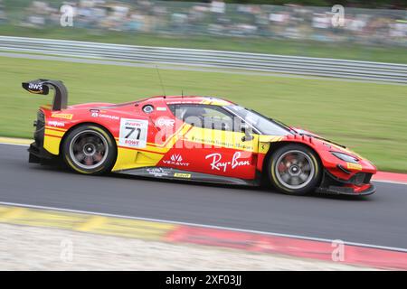 Thomas NEUBAUER (FRA) / Vincent ABRIL (MCO) /David VIDALES (ESP), #71, Ferrari 296 GT3, Team: AF Corse - Francorchamps Motors (ITA), Motorsport, CrowdStrike 24H of Spa, Belgien, Spa-Francorchamps, 29.06.2024 Foto: Eibner-Pressefoto/Jürgen Augst Stockfoto