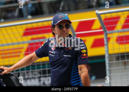 Sergio Perez (MEX) - Oracle Red Bull Racing - Red Bull RB20 - Honda RBPT während des Renntages des Formel 1 Qatar Airways Grand Prix 2024 von Österreich, RedBull Ring, Spielberg, Österreich 30. Juni 2024 (Foto: Alessio de Marco/SIPA USA) Stockfoto