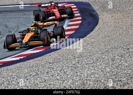 Spielberg, Österreich. 30. Juni 2024. Lando Norris (GBR) McLaren MCL38. Formel-1-Weltmeisterschaft, Rd 11, großer Preis von Österreich, Sonntag, 30. Juni 2024. Spielberg, Österreich. Quelle: James Moy/Alamy Live News Stockfoto