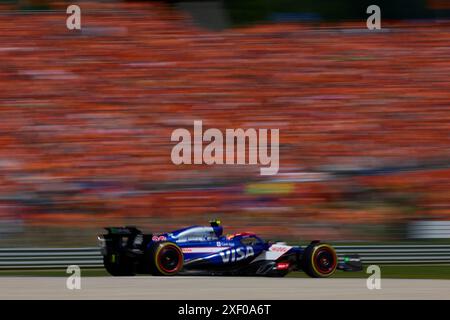 Yuki Tsunoda aus Japan fuhr das (22) Visa Cash App RB Formel 1 Team VCARB 01 während des Formel 1 Grand Prix von Österreich auf dem Red Bull Ring am 30. Juni 2024 in Spielberg. Stockfoto