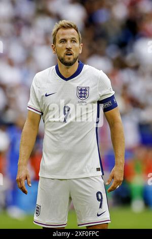 Gelsenkirchen, Deutschland. 30. Juni 2024. GELSENKIRCHEN, 30-06-20204, Stadion Veltins Arena, Fußball-Europameisterschaft Euro2024, Achtelfinale Spiel Nr. 40 zwischen England und der Slowakei. Der englische Spieler Harry Kane Credit: Pro Shots/Alamy Live News Stockfoto